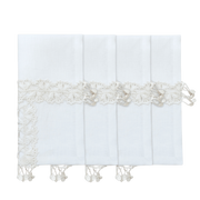 Hand Crochet Whisper Napkins 18" x 18" (Set of 4)