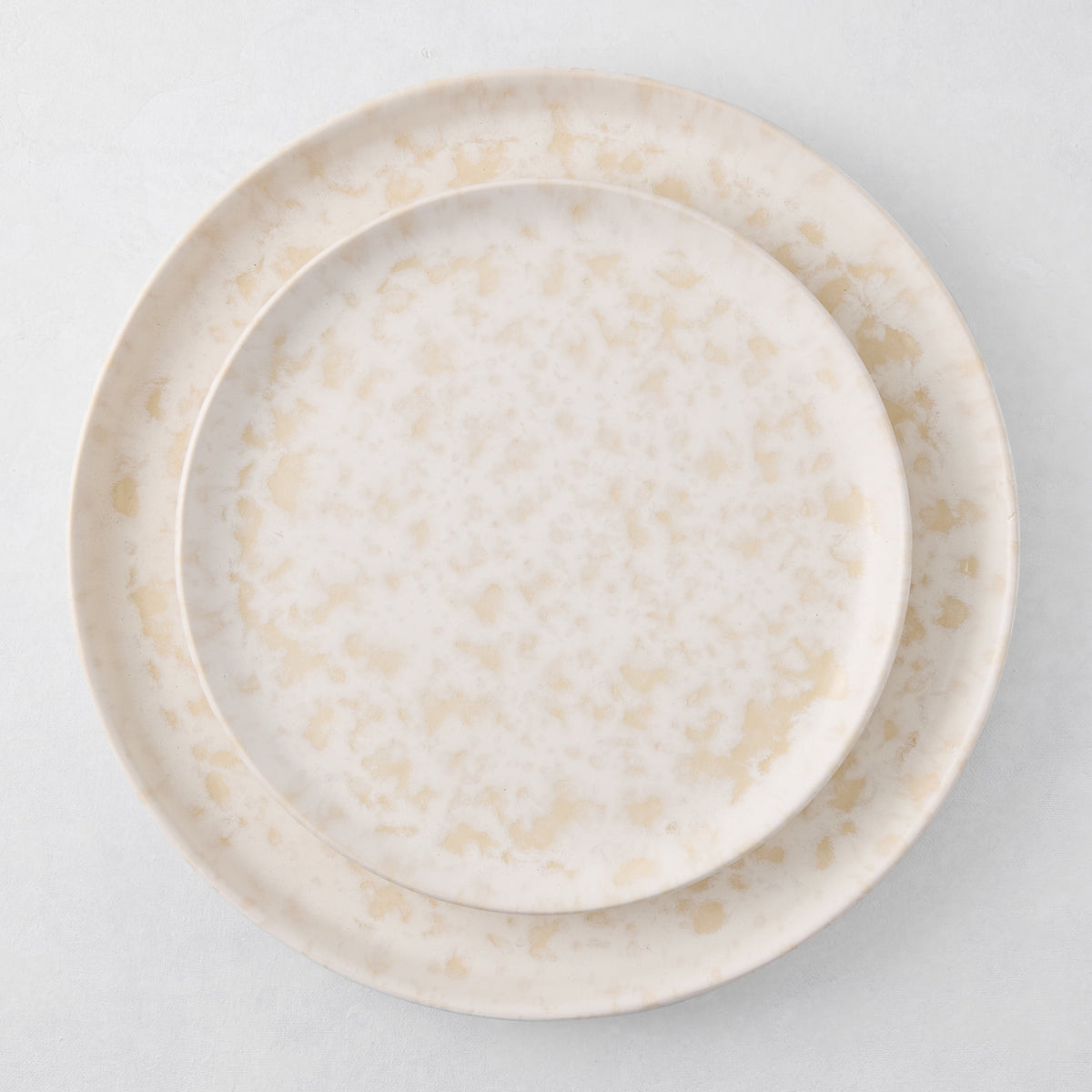Natural Nuno Splatter Stoneware Salad Plate