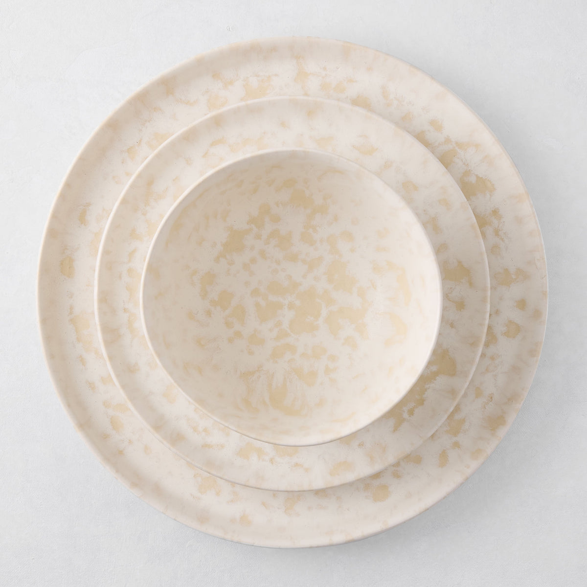 Natural Nuno Splatter Stoneware Salad Plate
