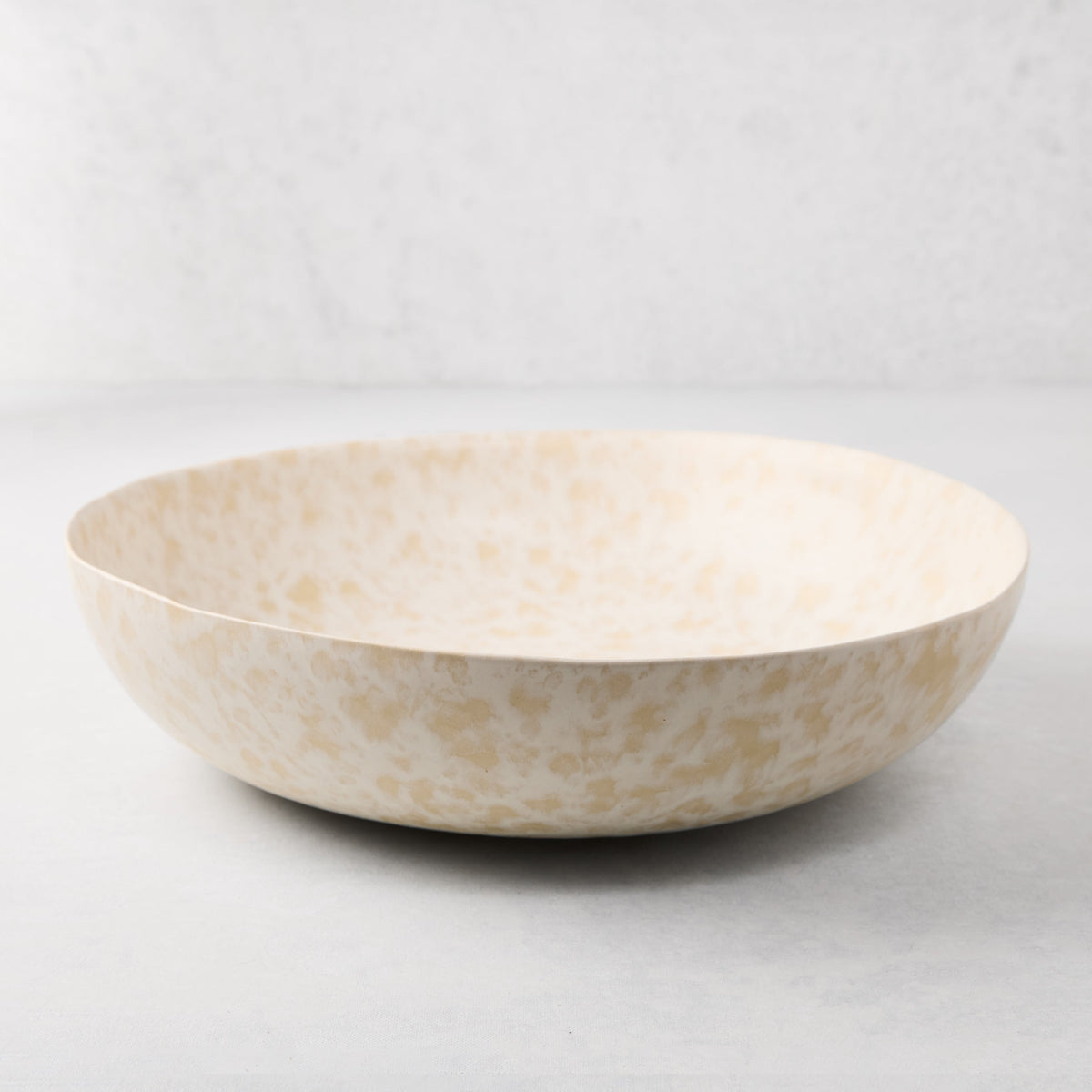 Natural Nuno Splatter Stoneware Serving Bowl