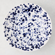 Navy Blue Splatter Stoneware Serving Bowl