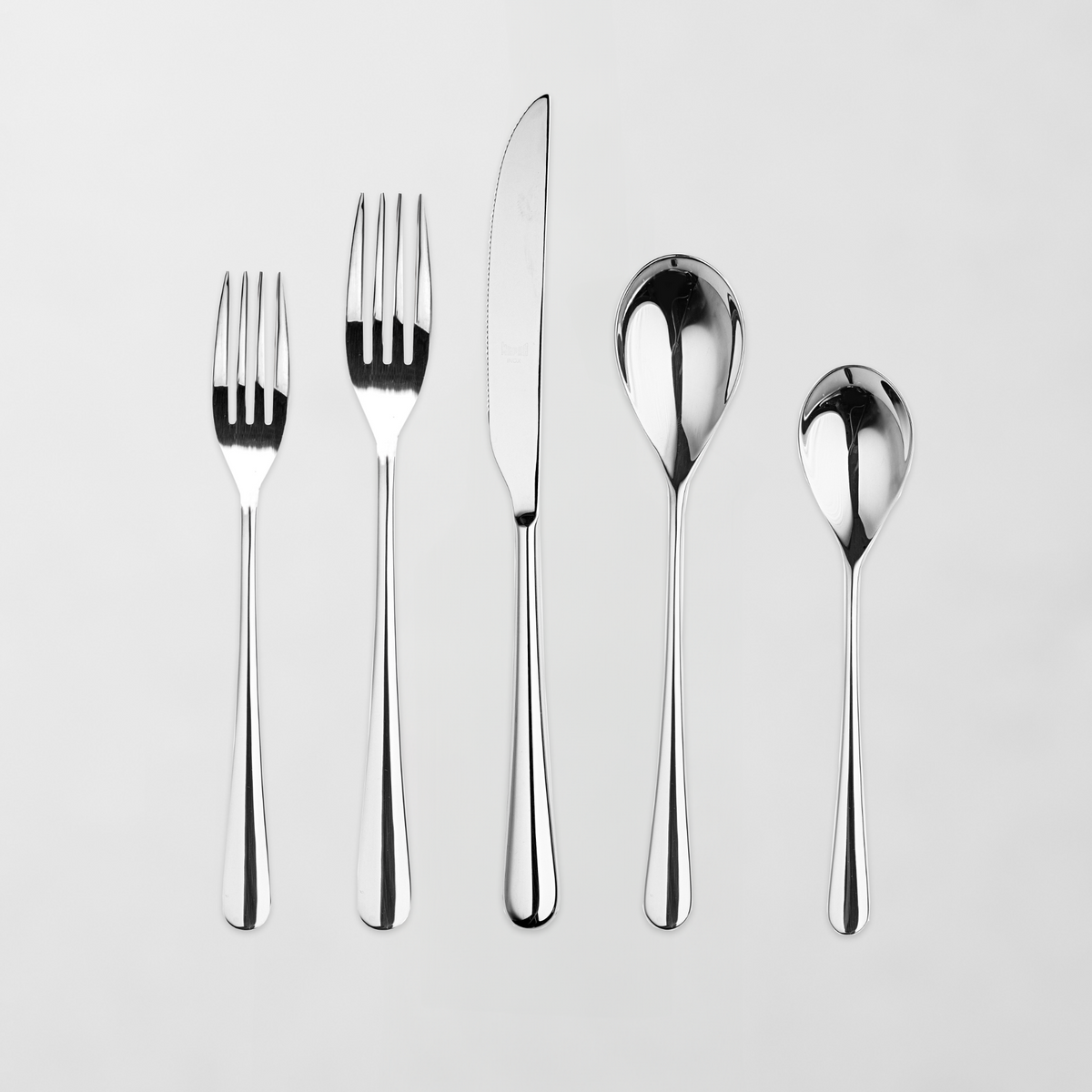 Neve Mirrored Stainless Steel 5-Piece Flatware Set