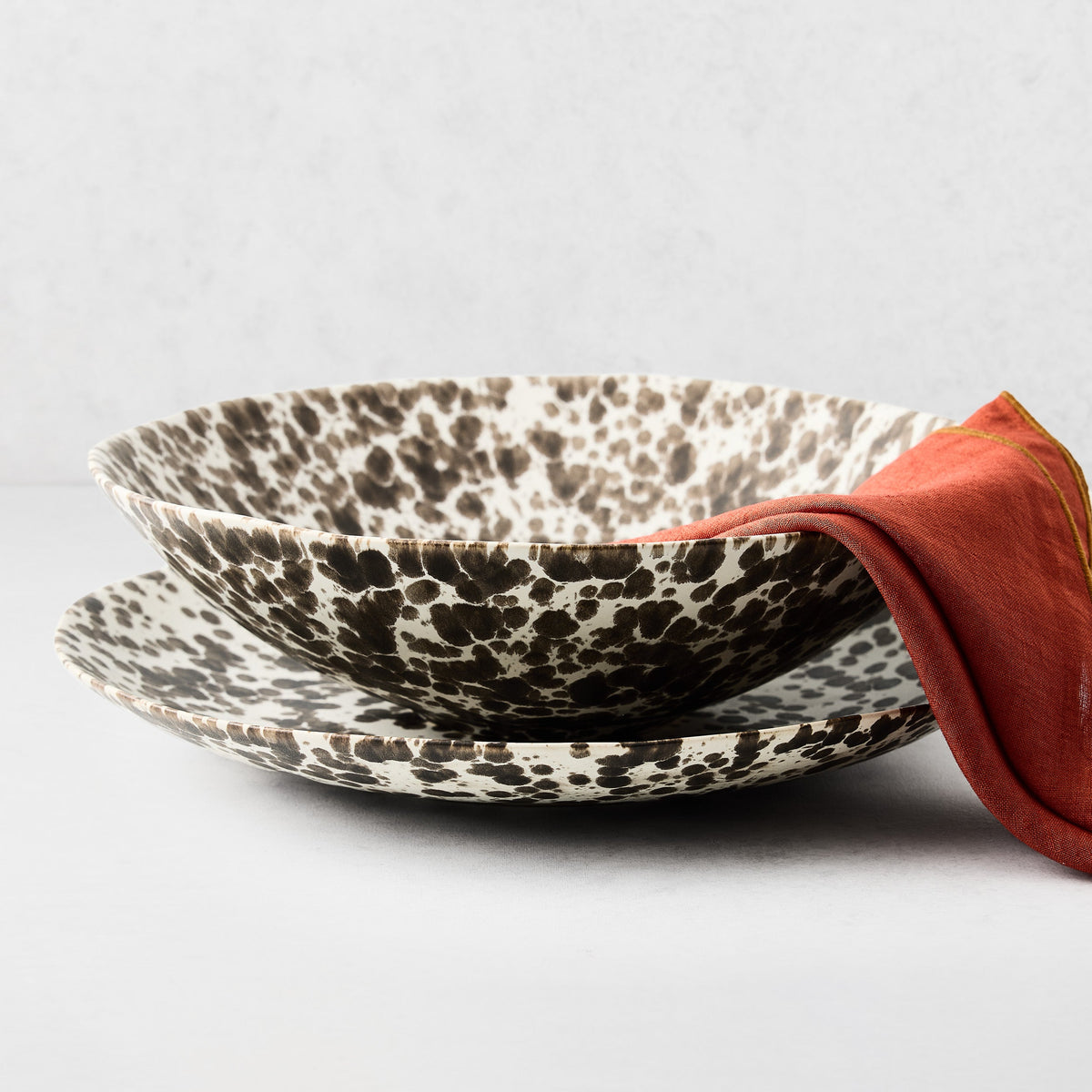 Nuno Splatter Stoneware Round Serving Platter