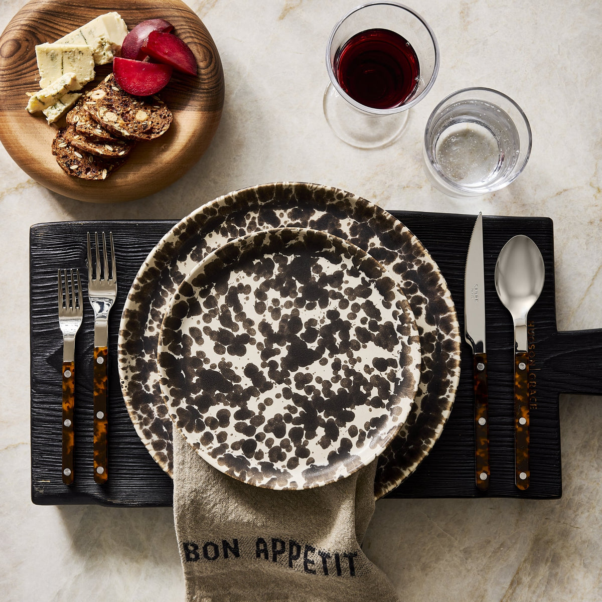 Nuno Splatter Stoneware Salad Plate