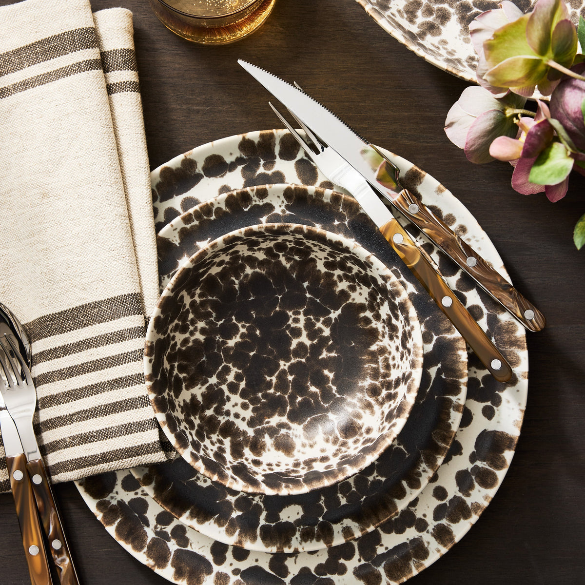 Nuno Splatter Stoneware Salad Plate