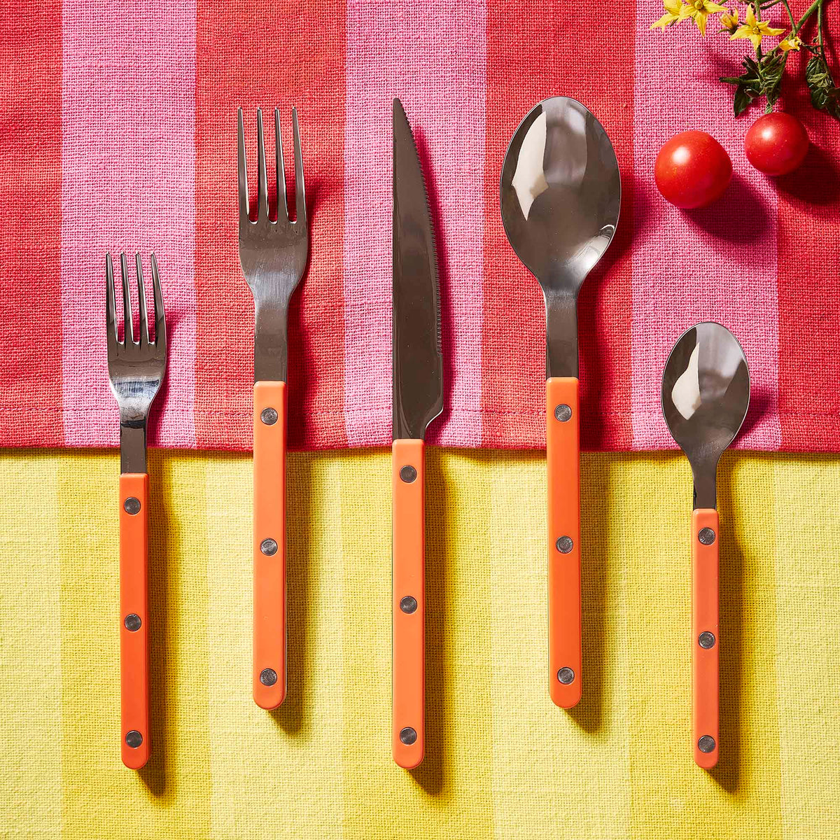 Orange Bistro 5-Piece Flatware Set