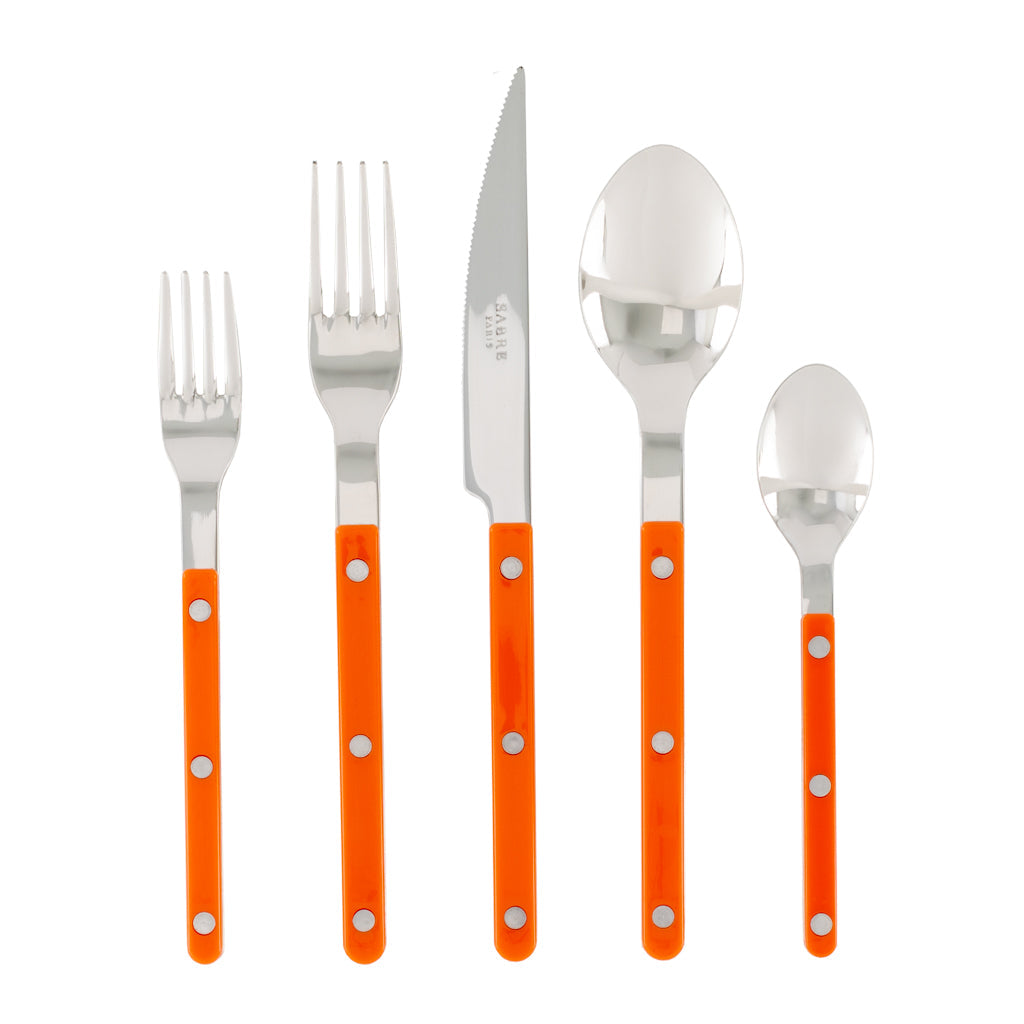 Orange Bistro 5-Piece Flatware Set