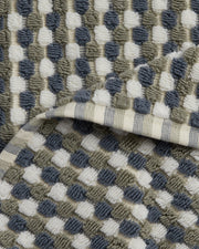 Organic Cotton Mosaic Towels (Moss and Dusk)