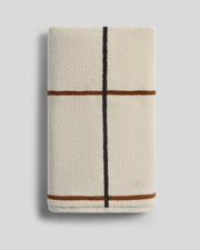 Organic Plush Towels (Bone Windowpane)