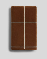 Organic Plush Towels (Tobacco Windowpane)