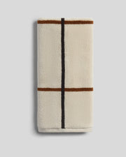 Organic Plush Towels (Bone Windowpane)