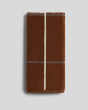 Organic Plush Towels (Tobacco Windowpane)