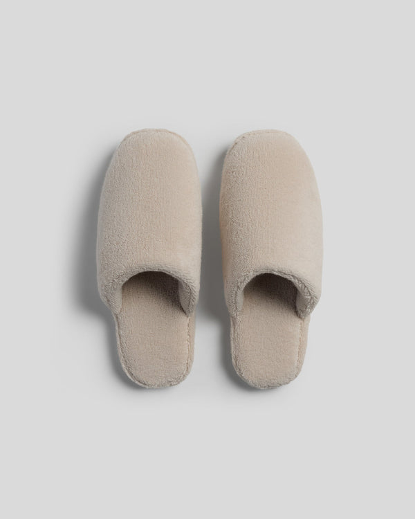 Classic Plush Slippers (Bone)