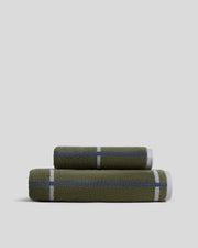 Organic Plush Towels (Thyme Windowpane)