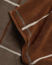 Organic Plush Towels (Tobacco Windowpane)