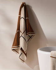 Organic Plush Towels (Bone Windowpane)