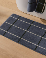 Organic Plush Tub Mat (Dusk Windowpane)
