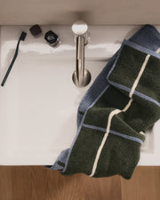 Organic Plush Towels (Dusk Windowpane)
