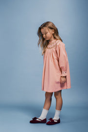 Margot Smocked Dress in Dusty Rose