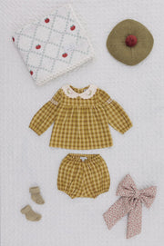 Saphira Baby Set in Nostalgic Green