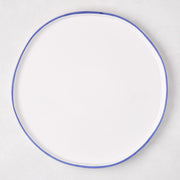 Pacific Blue-Rimmed Stoneware Dinner Plate