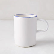 Pacific Blue-Rimmed Stoneware Mug