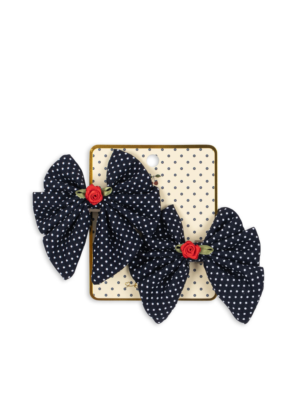 Rose Bow Hair Clips – Set of 2