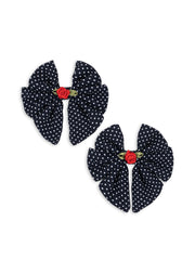 Rose Bow Hair Clips – Set of 2