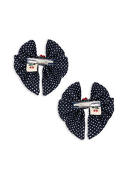 Rose Bow Hair Clips – Set of 2