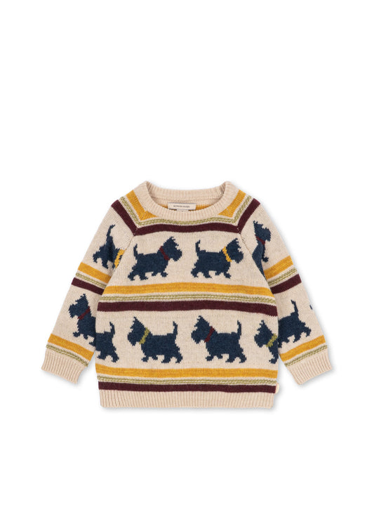 Belou Knit Sweater in Piccolo Scottie