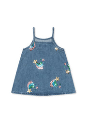 Magot Sequin Denim Dress