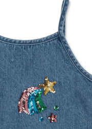 Magot Sequin Denim Dress