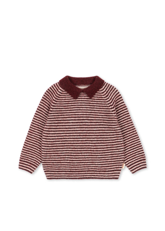 Pipo Polo in Mahogany Stripe