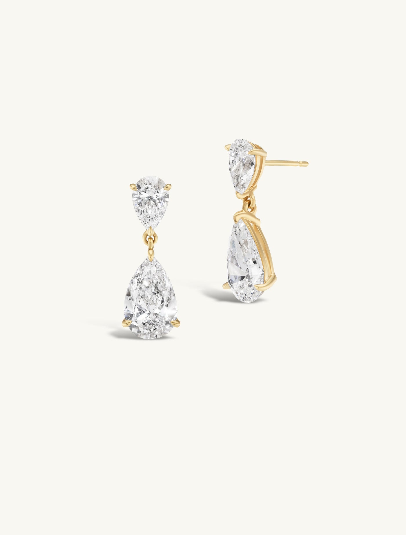 Double Pear Drop Earrings