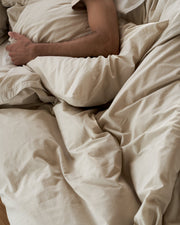 Percale Duvet Cover (Bone)