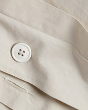 Percale Duvet Cover (Bone)
