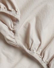 Percale Fitted Sheet (Bone)