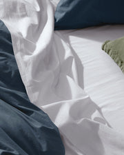 Percale Fitted Sheet (White)