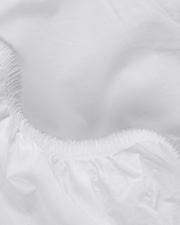 Percale Fitted Sheet (White)