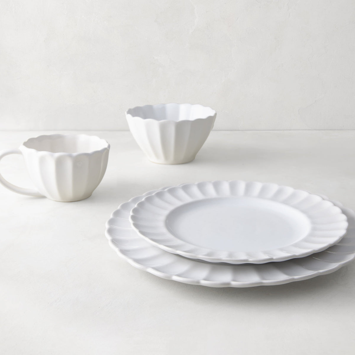 Petal Stoneware Salad Plate