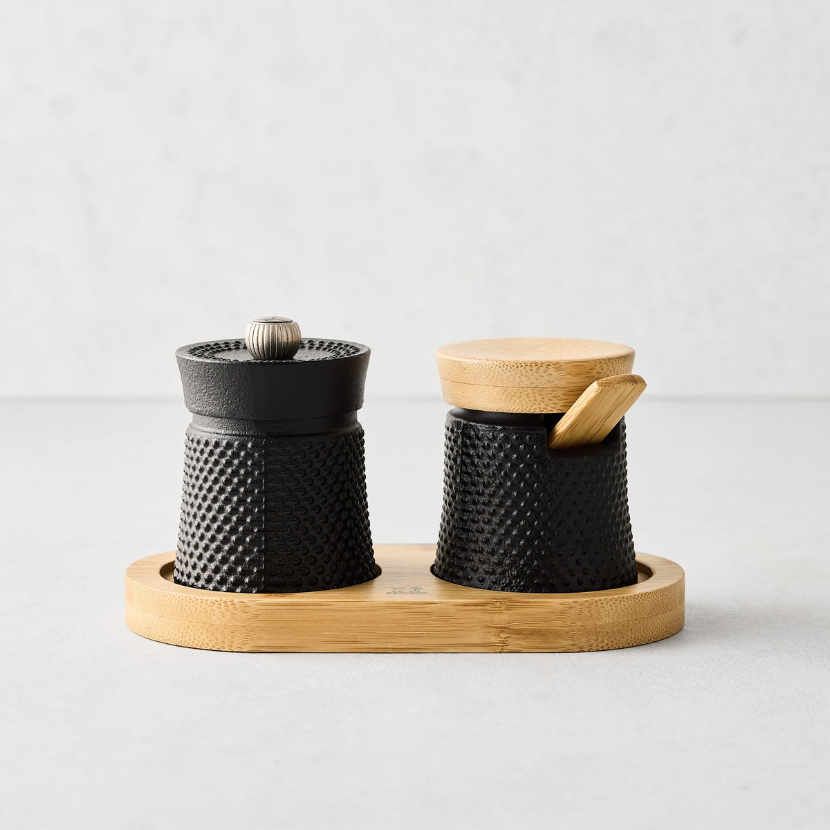 Peugeot Saveurs Bali Cast Iron Pepper Mill & Salt Cellar Set