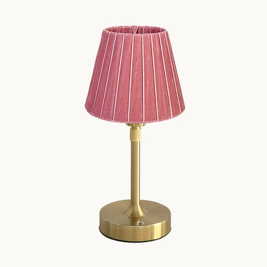 Pietra rose velvet lamp