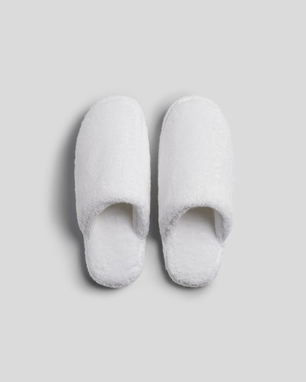 Classic Plush Slippers (White)