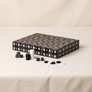 Lacquered Backgammon Set, Black