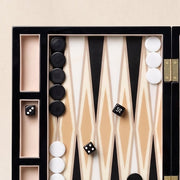Lacquered Backgammon Set, Black