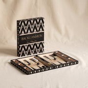 Lacquered Backgammon Set, Black