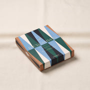 Lacquered Backgammon Set, Blue