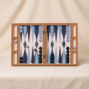 Lacquered Backgammon Set, Blue
