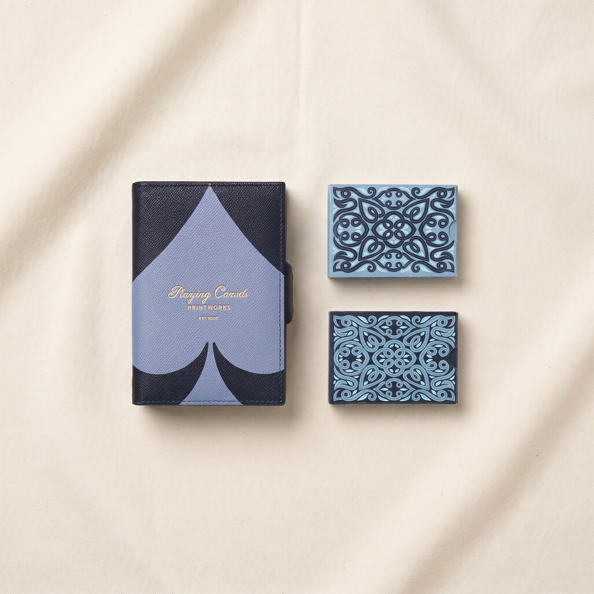 Faux Leather Card Set, Two Decks