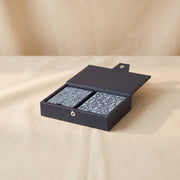 Faux Leather Card Set, Two Decks